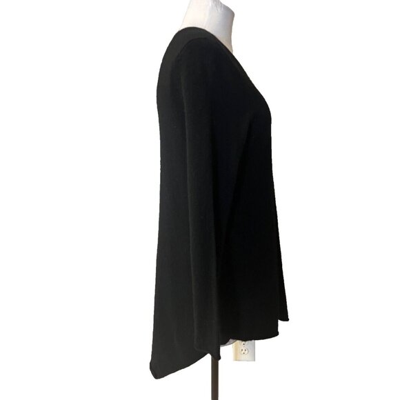 JOIE Women's Wool Cashmere Sweater S Small Black Tunic Longer Length - Picture 4 of 10